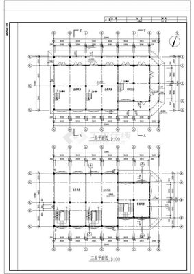 乐平市装修设计某某古建筑全套施工设计cad图【含效果图】